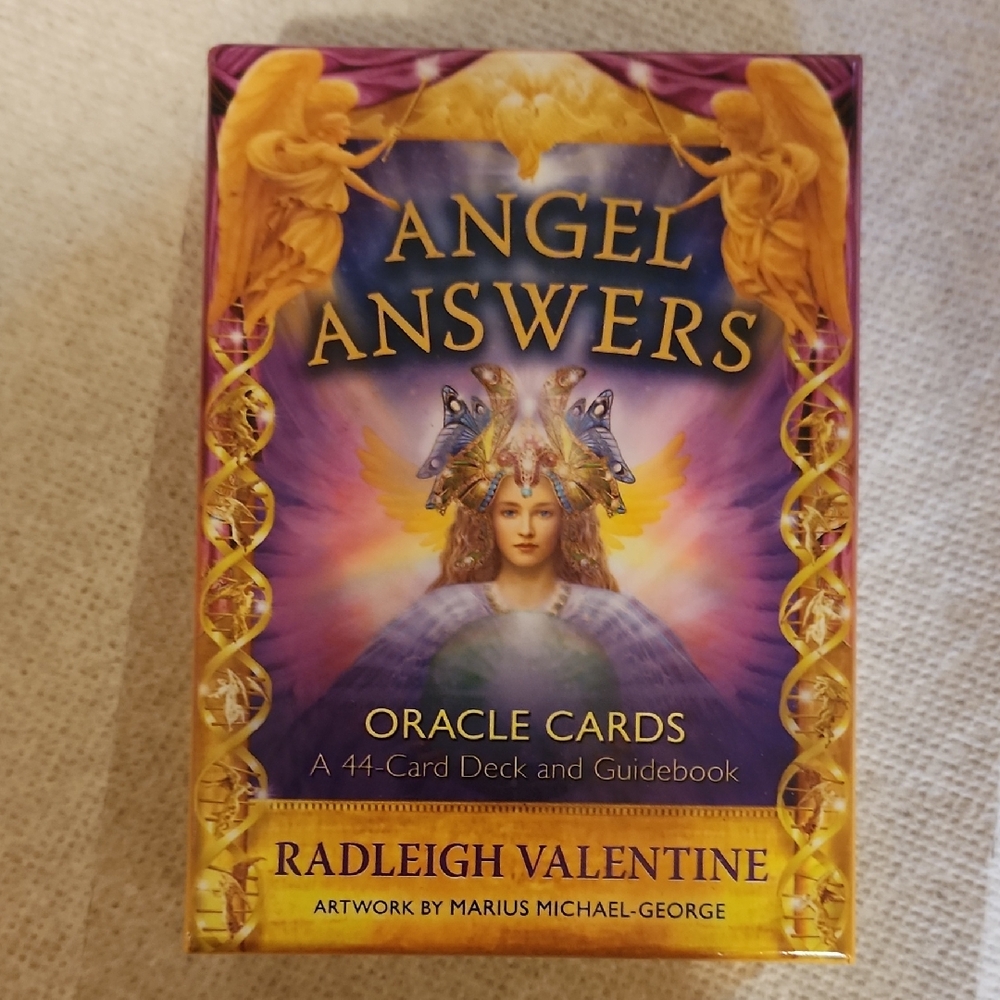 Angel Answers Oracle Cards - Purple and Yellow